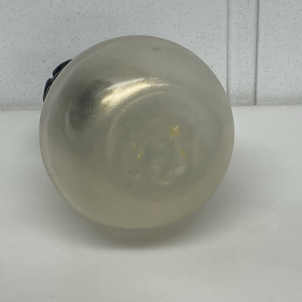 Art Glass Pear Fruit Figurine Pearl Gold Home Decor Shelf Sitter - AS IS - Picture 9 of 10
